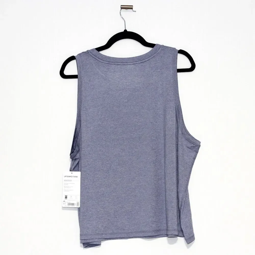Athleta Uptempo Tank Dusk Purple Voyage Grey Size 2X NWT